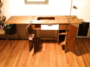 Sewing Cabinet Open